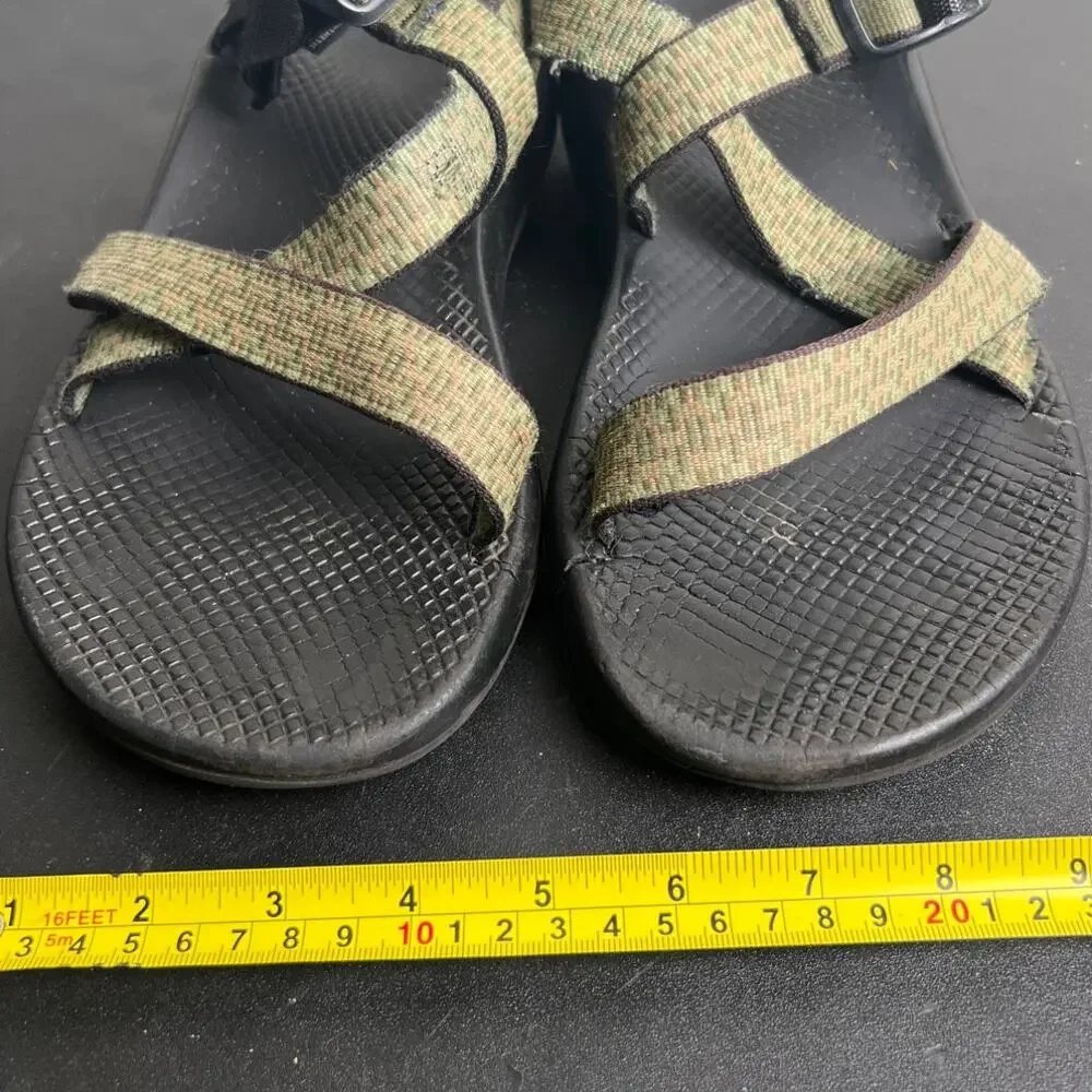 Chaco Men's Brown and Green Sandals Men’s 10